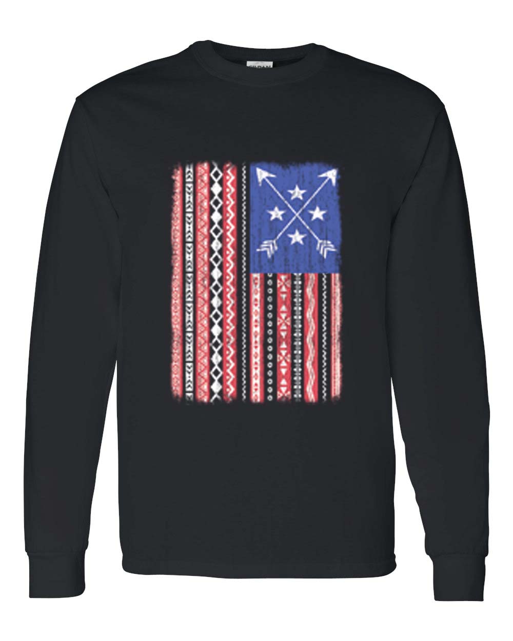 Trending Arrows American Flag Patriotic Mens Long Sleeve TShirt Top eBay