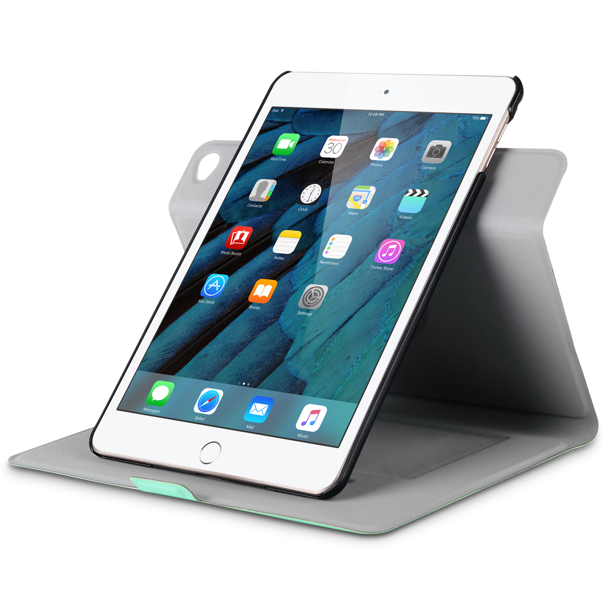 360 Rotating PU Leather Auto Sleep/Wake Smart Cover Stand Case for iPad