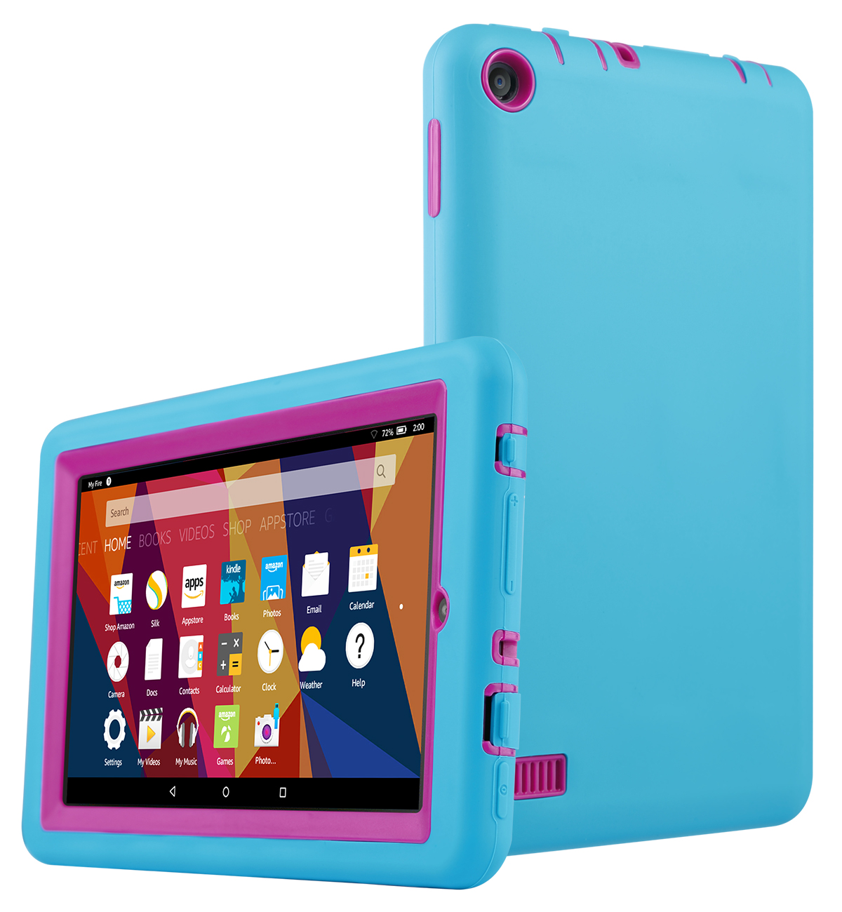 Hybrid Shockproof Hard PC Protective Cover Case for Amazon Fire 7 2015