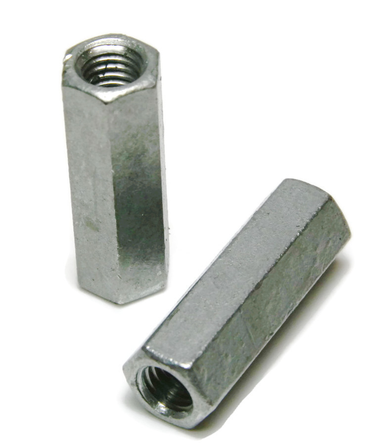 Coupling Nut Hot Dipped Galvanized 5/16"18 (1/2" F x 13/4" L) Qty
