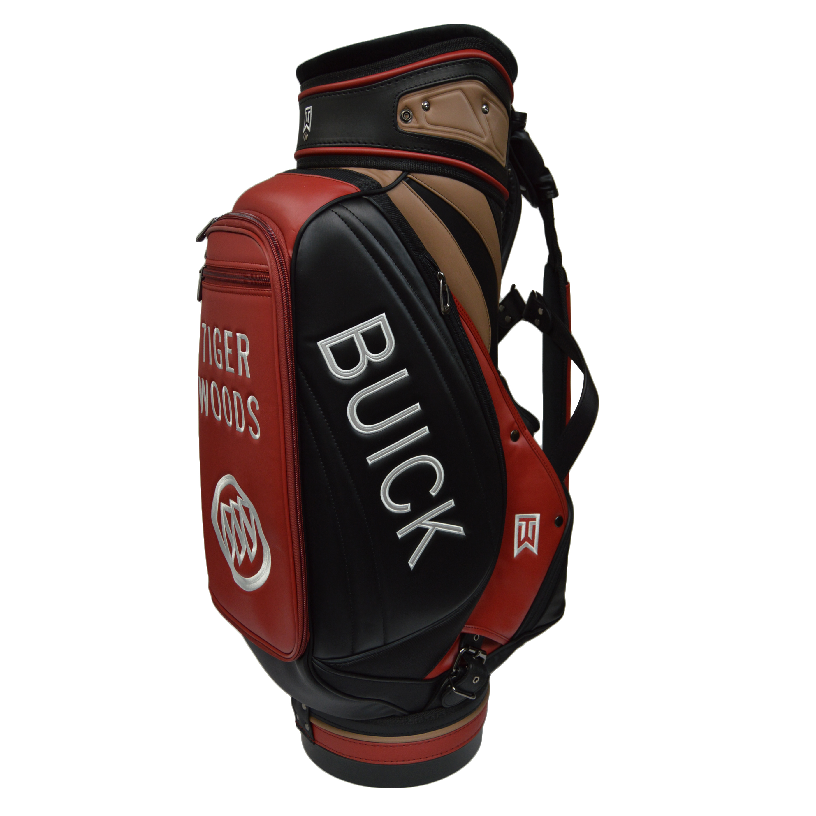 Nike Golf Tiger Woods Limited Buick Cart Bag Red/Black/Tan eBay