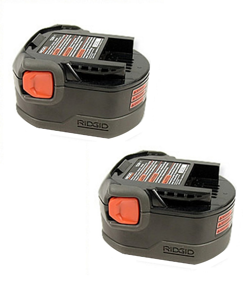 Ridgid (2 Pack) 130252002 12v 12 volt 1.25ah NiCad slide style battery