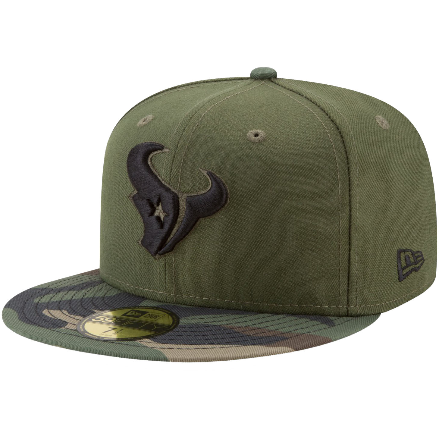 New Era 59Fifty Cap Houston Texans rifle wood camo