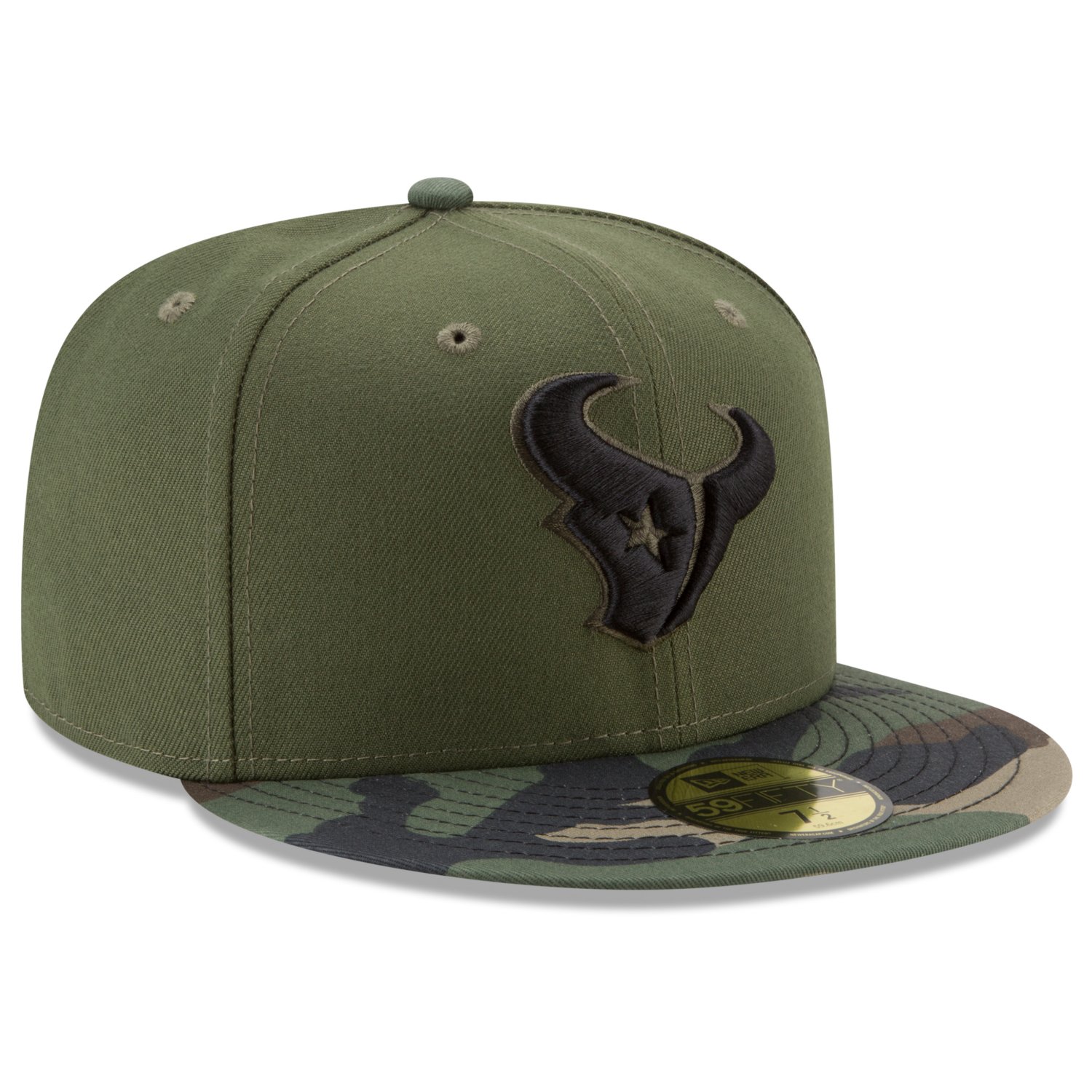 New Era 59Fifty Cap Houston Texans rifle wood camo