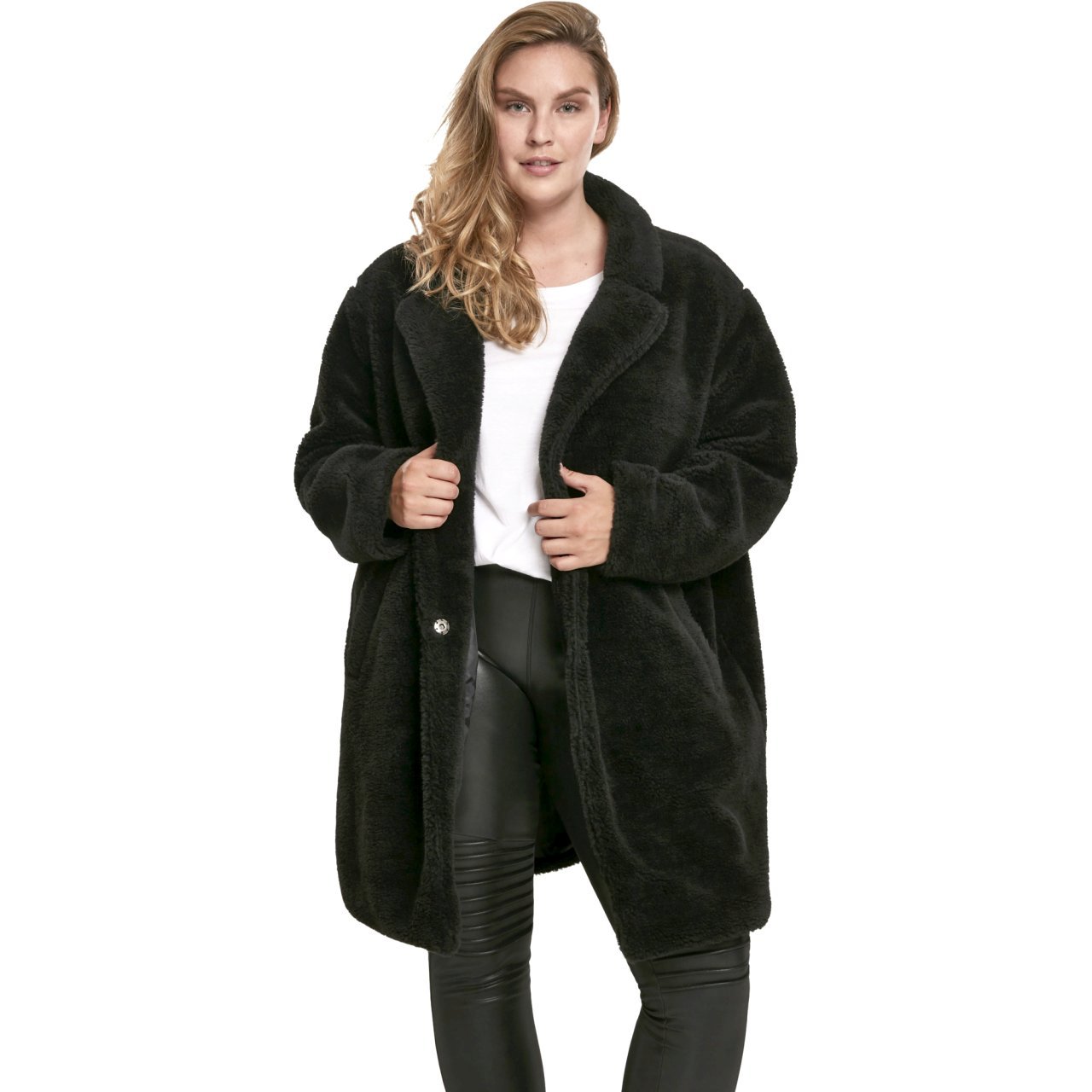 Urban Classics Ladies OVERSIZED SHERPA Mantel