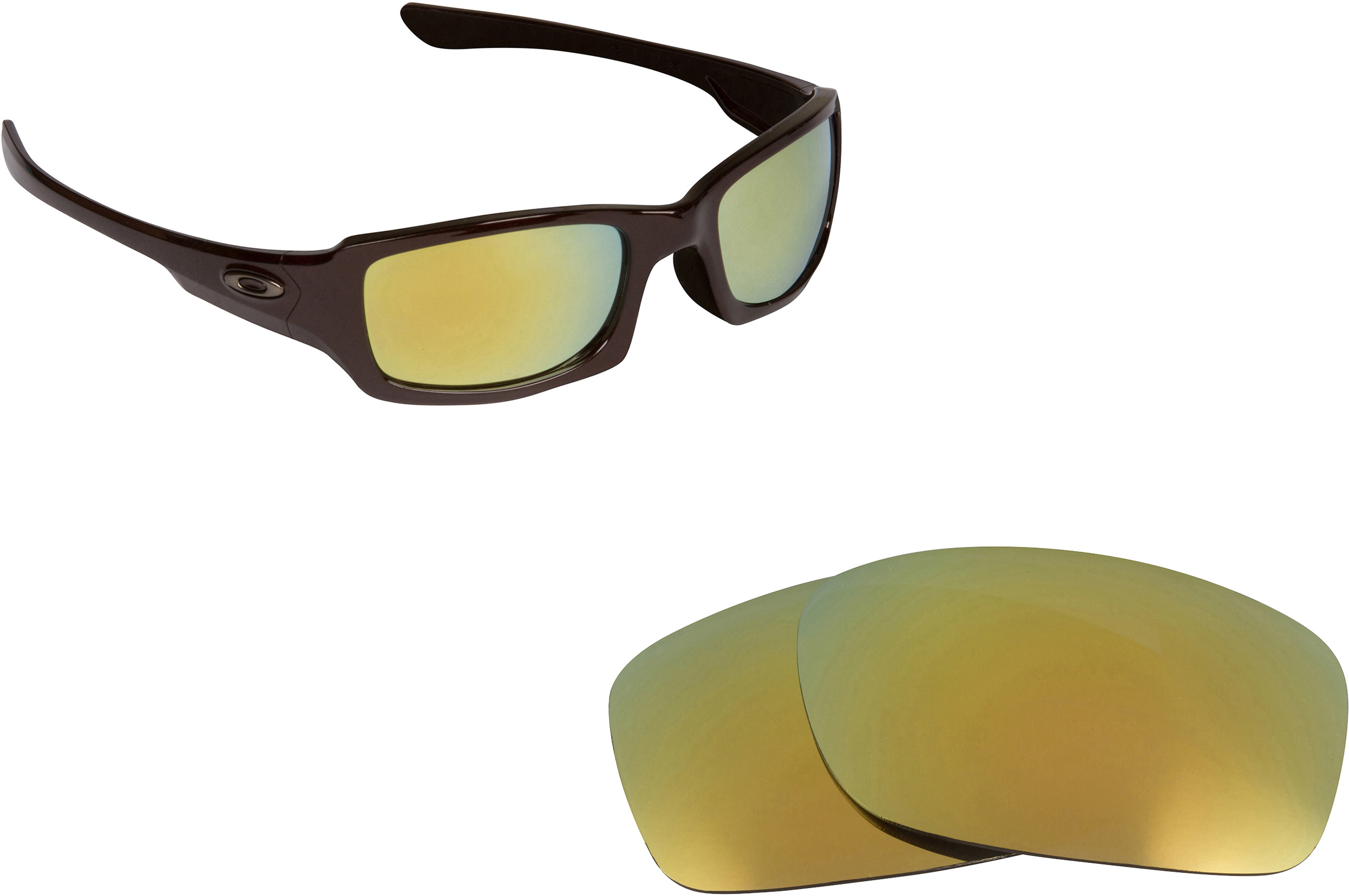 New SO Replacement Lenses for Oakley Sunglasses FIVES 3.0 Green Mirror