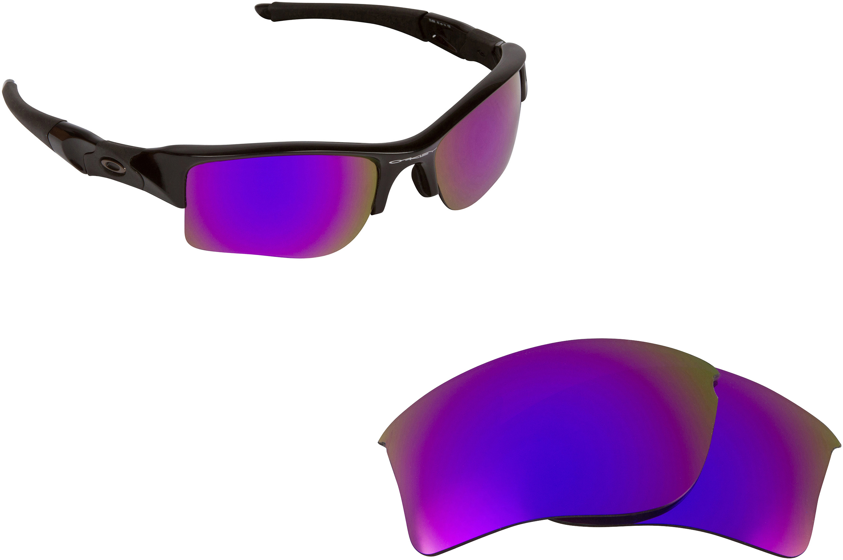 New SO Polarized Replacement Lenses Oakley FLAK JACKET XLJ Asian Purple