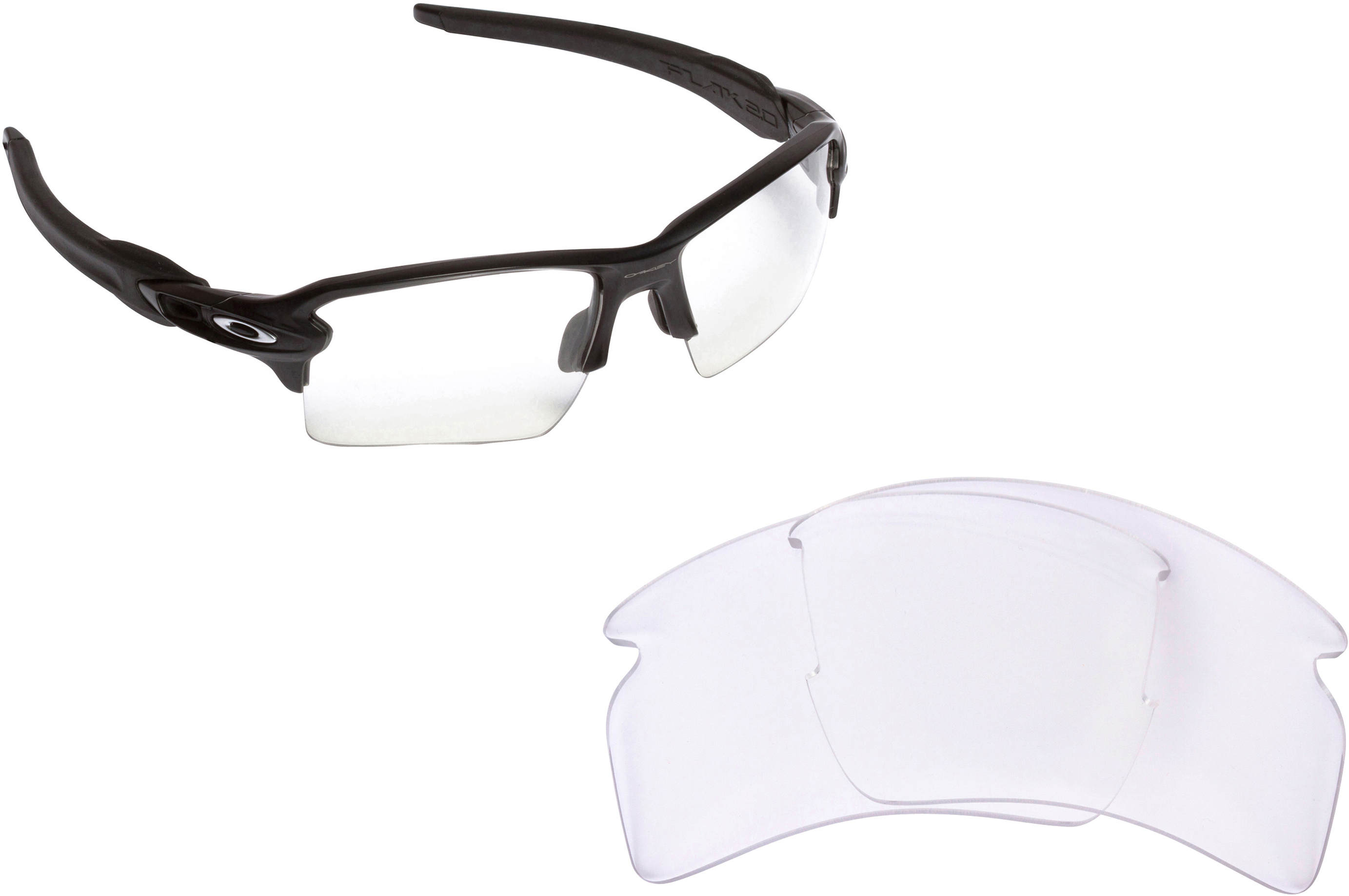 New SEEK OPTICS Replacement Lenses for Oakley FLAK 2.0 XL Clear Safety