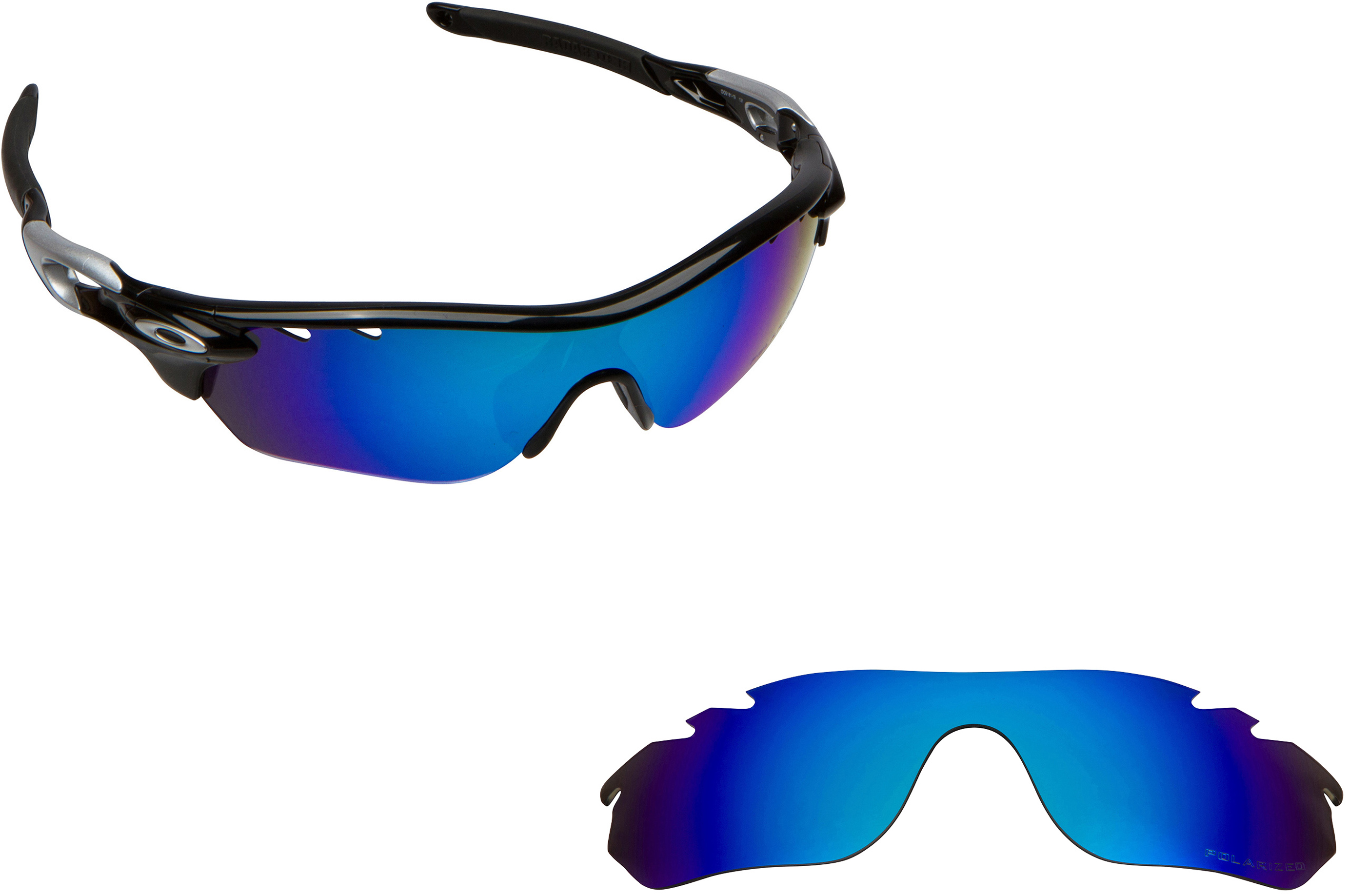 Best OW Polarized Replacement Lenses Oakley VENTED RADARLOCK EDGE Blue
