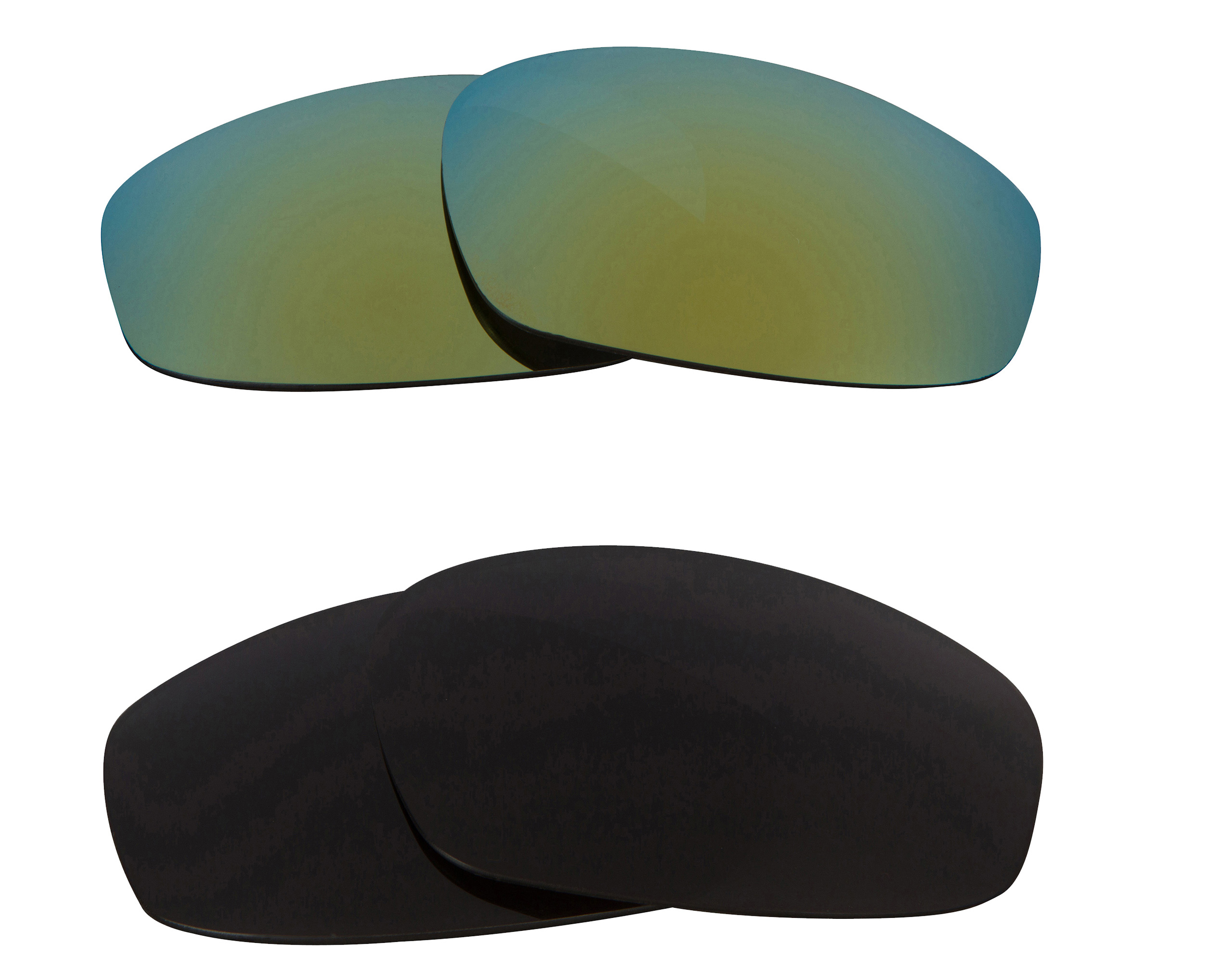 NEW Oakley Split Jacket Black Green Mirror Replacement Polycarbonate
