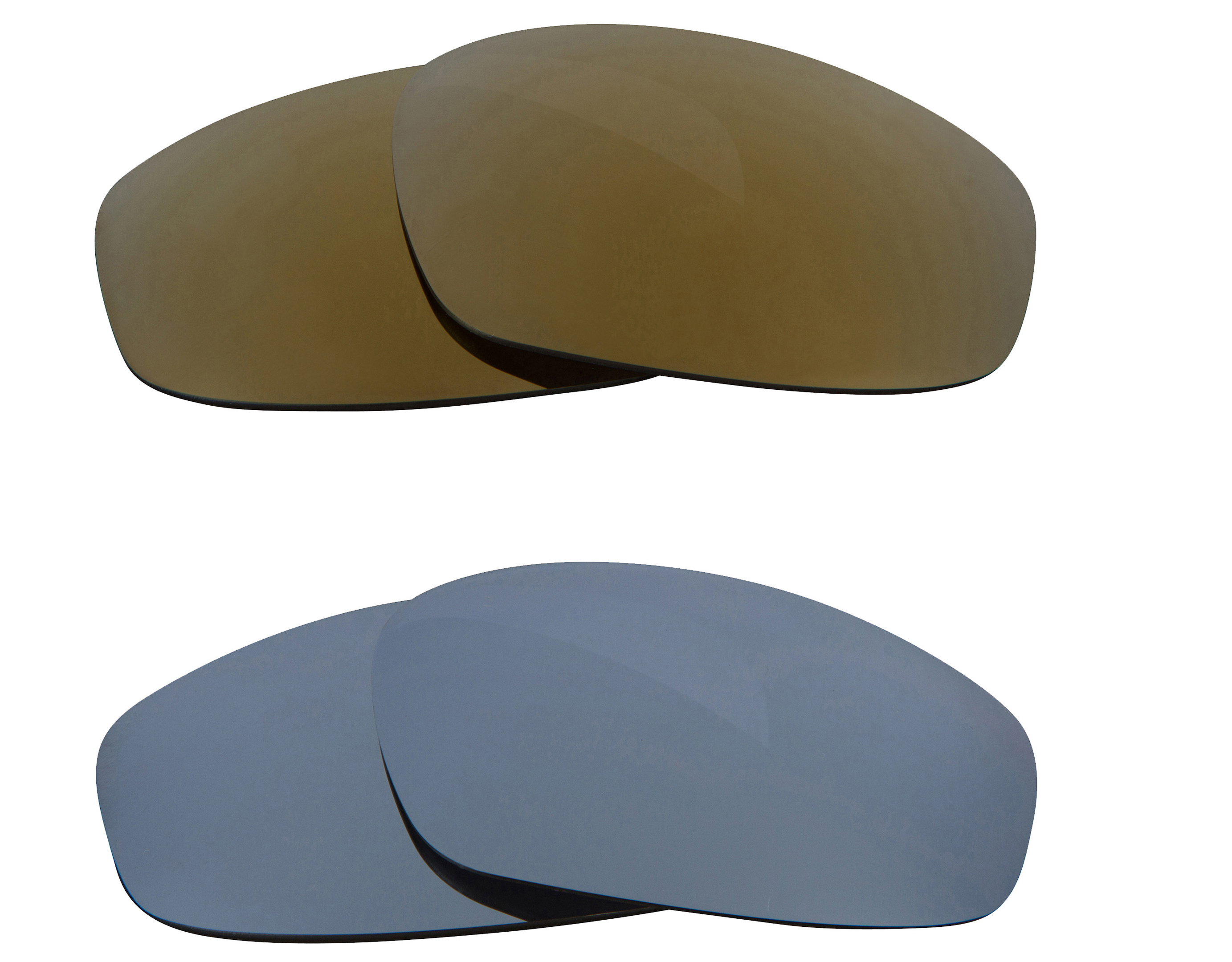 NEW Oakley Split Jacket Gold Silver Mirror Replacement Polycarbonate