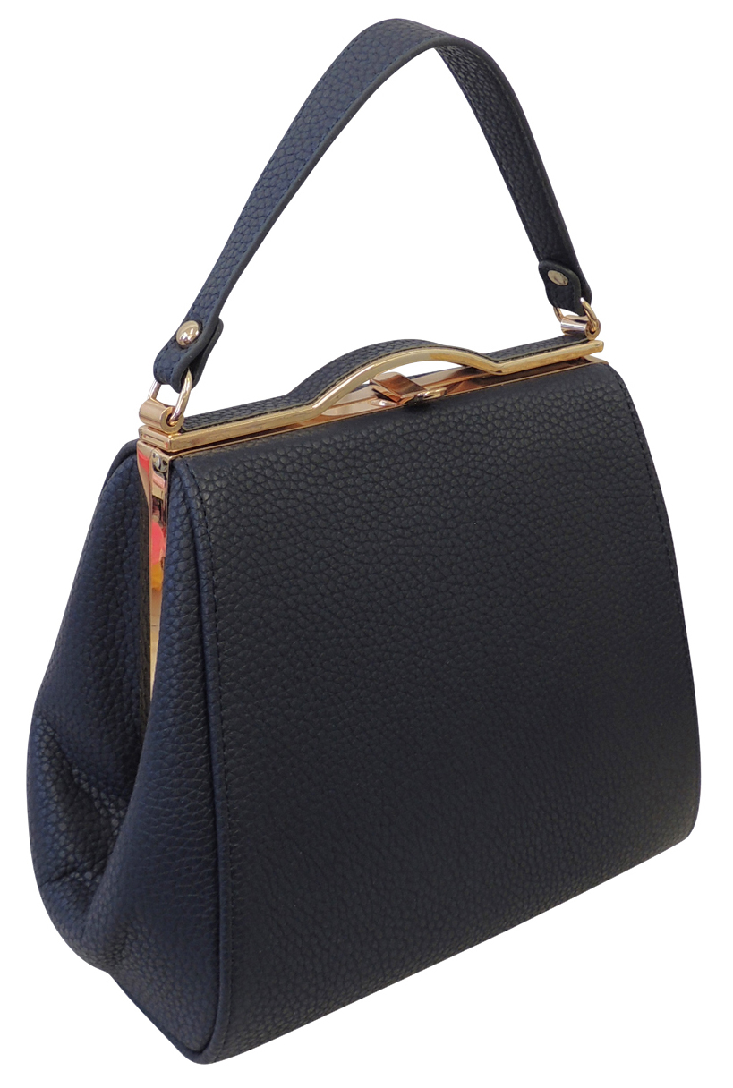 New 1940's WW2 Wartime Classic Framed Leather look Hand Bag eBay