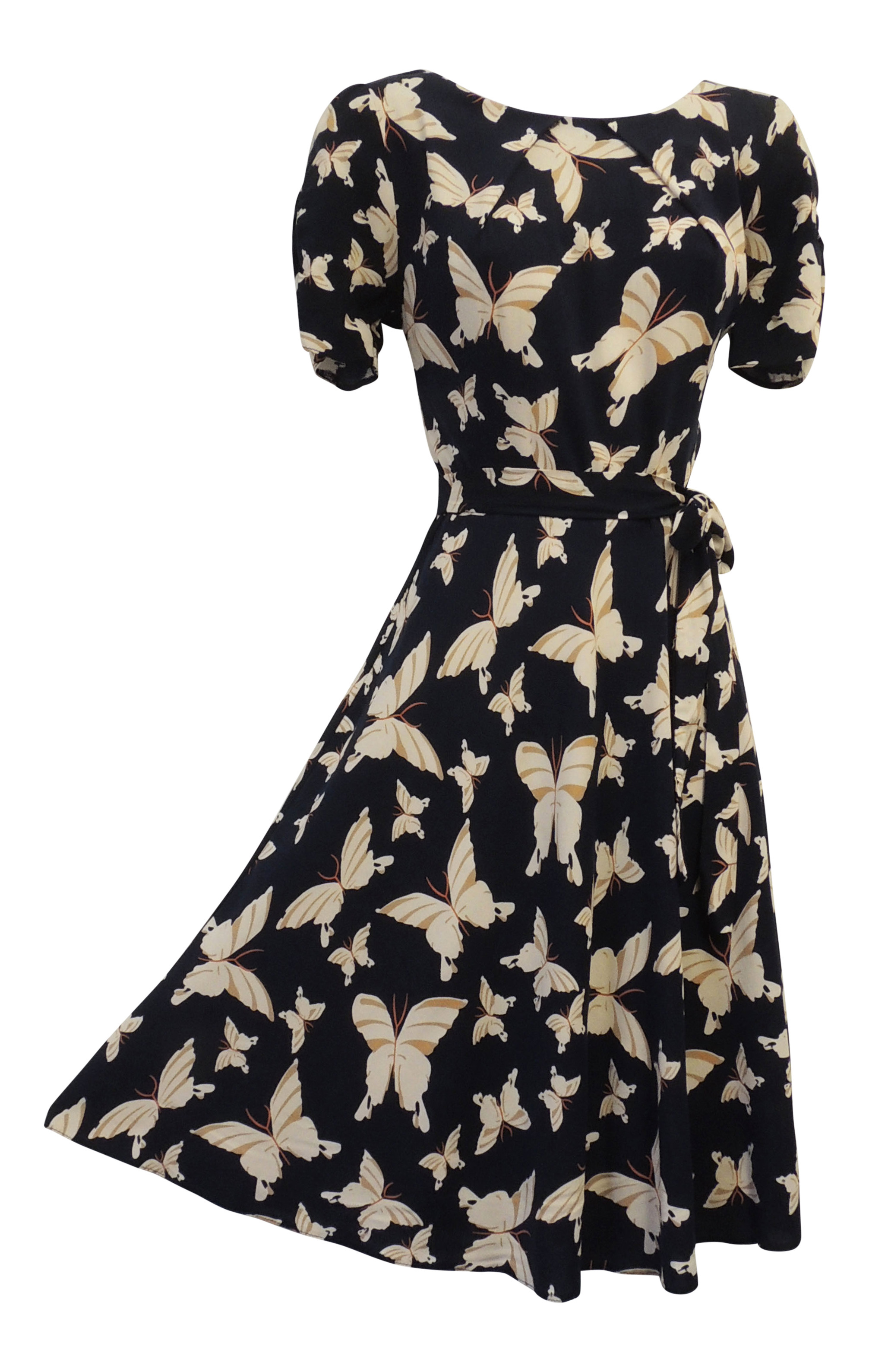 New Vintage Nostalgia 1930’s 1940’s WW2 Style Wartime Floral Pattern