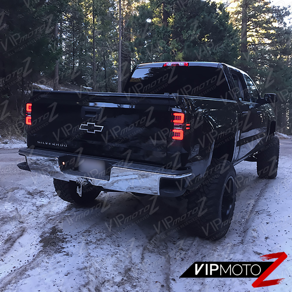 "FIBER OPTIC" 20142016 Chevy Silverado 1500 2500HD 3500HD Black LED
