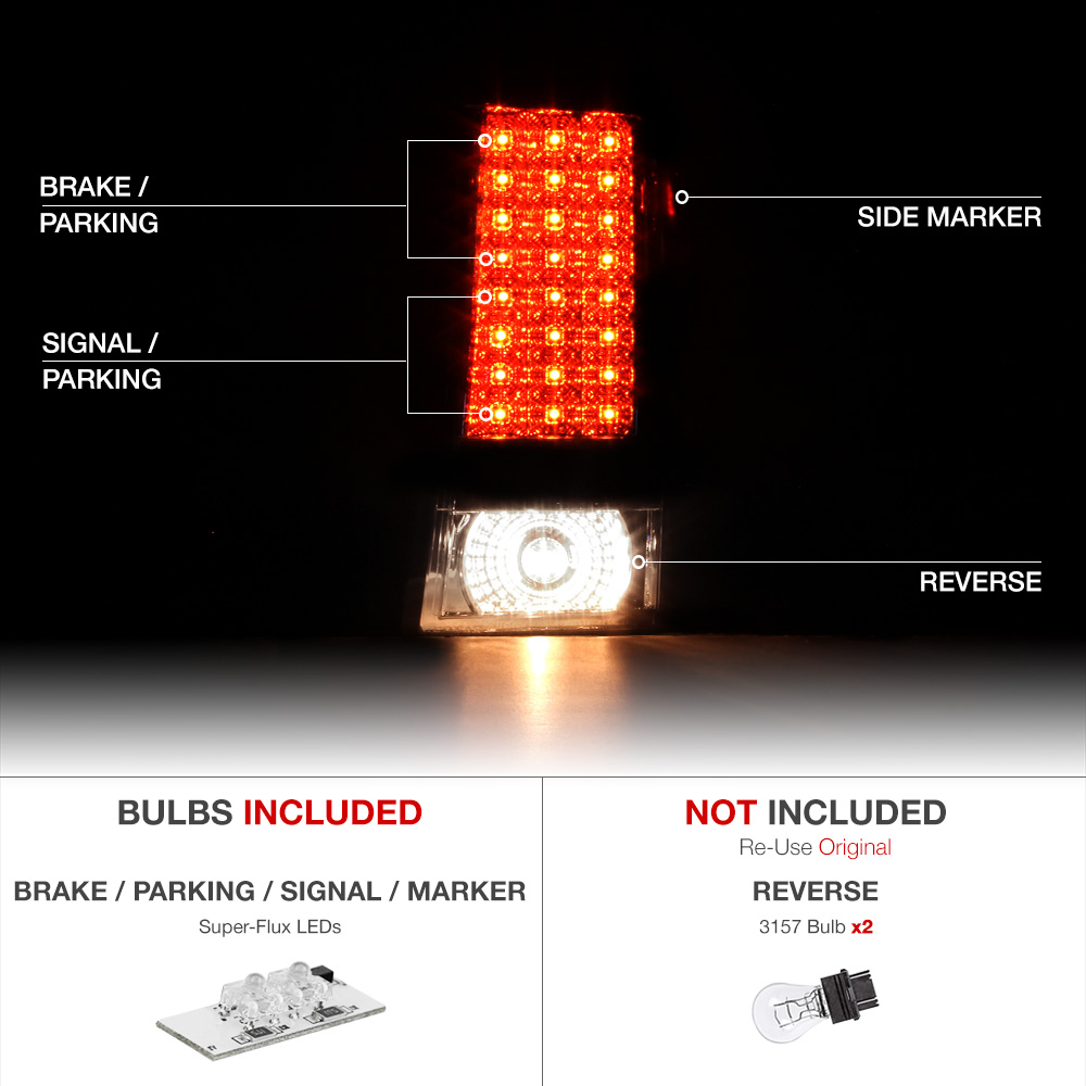 20052006 Jeep Grand Cherokee SRT8 Limited Smoke Led Smd Tail Lamp