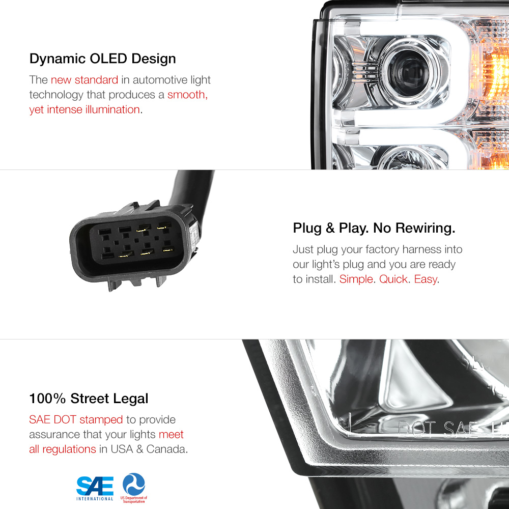 [CYCLOP OPTIC EDITION] 2014 2015 Silverado 2500HD 3500HD Halo LED