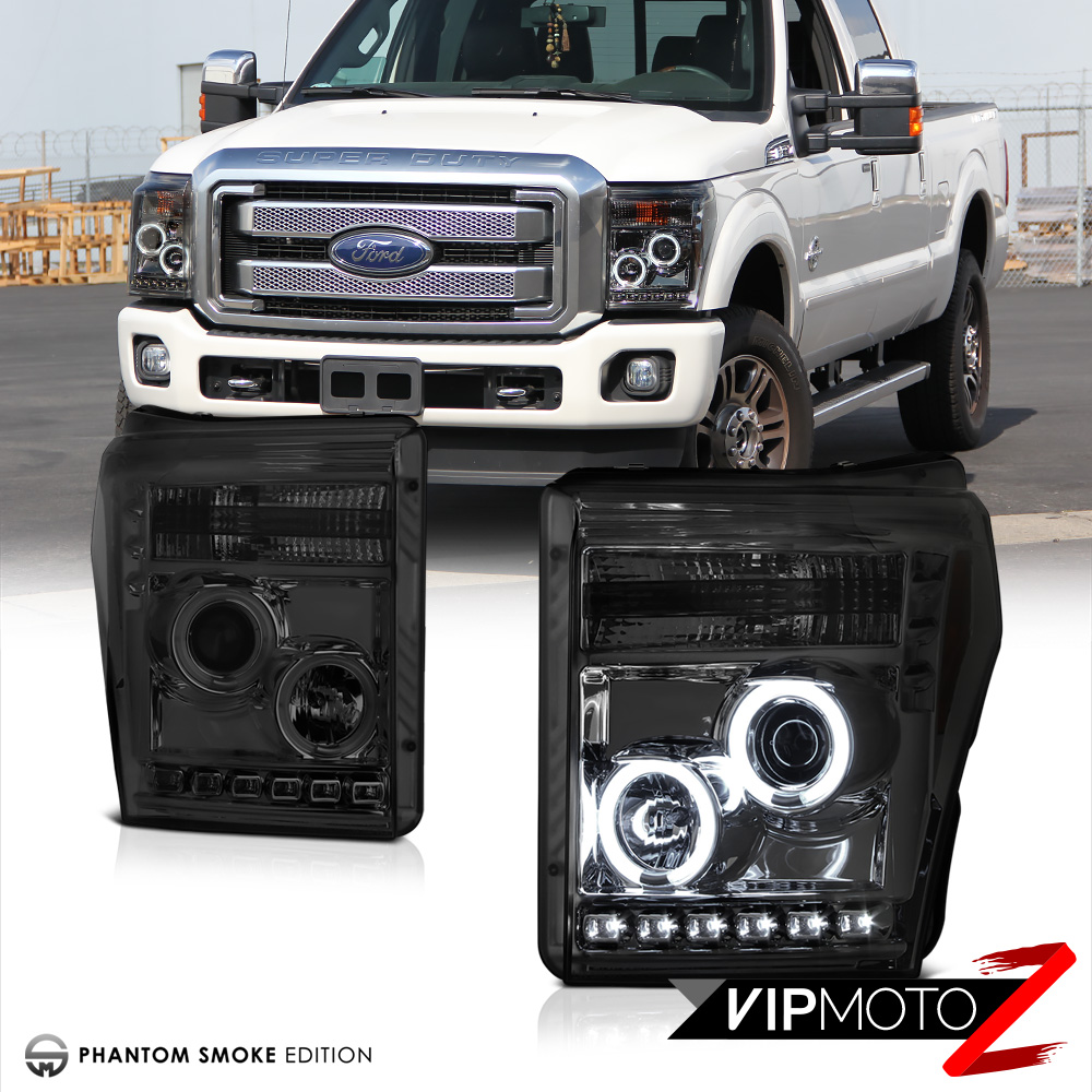 Enthuze Smoke Tinted Hood Guard For 2011-2016 Ford F-250 & F-350 - Protects Against Chips