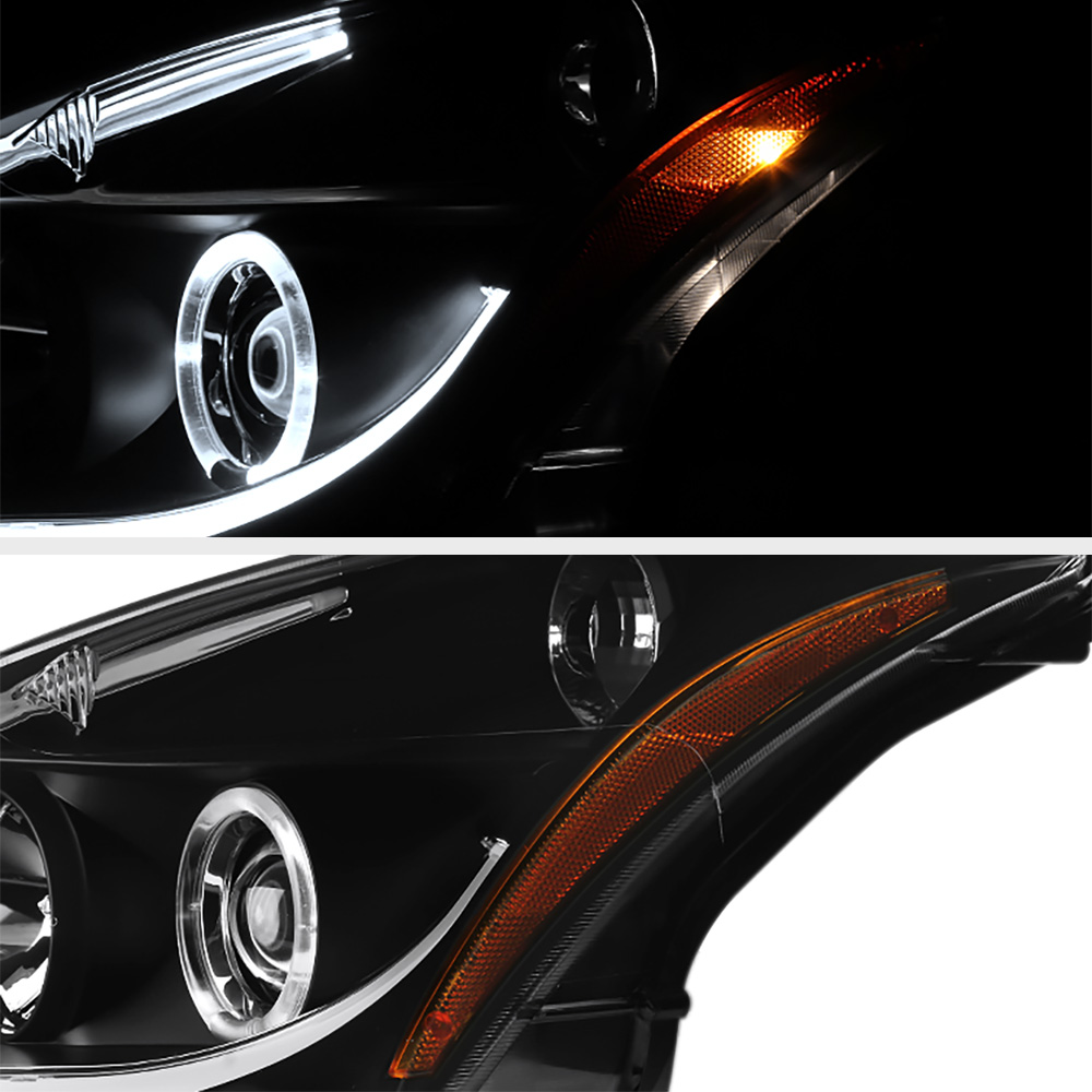 For 2010 2011 2012 Altima Sedan "NEWEST FIBER OPTIC" Halo LED Neon Head Lights eBay