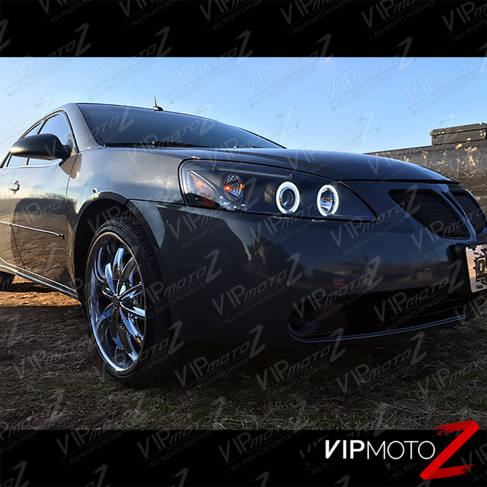 20052010 Pontiac G6 GT Base Black "HALO+LED" Projector Headlights