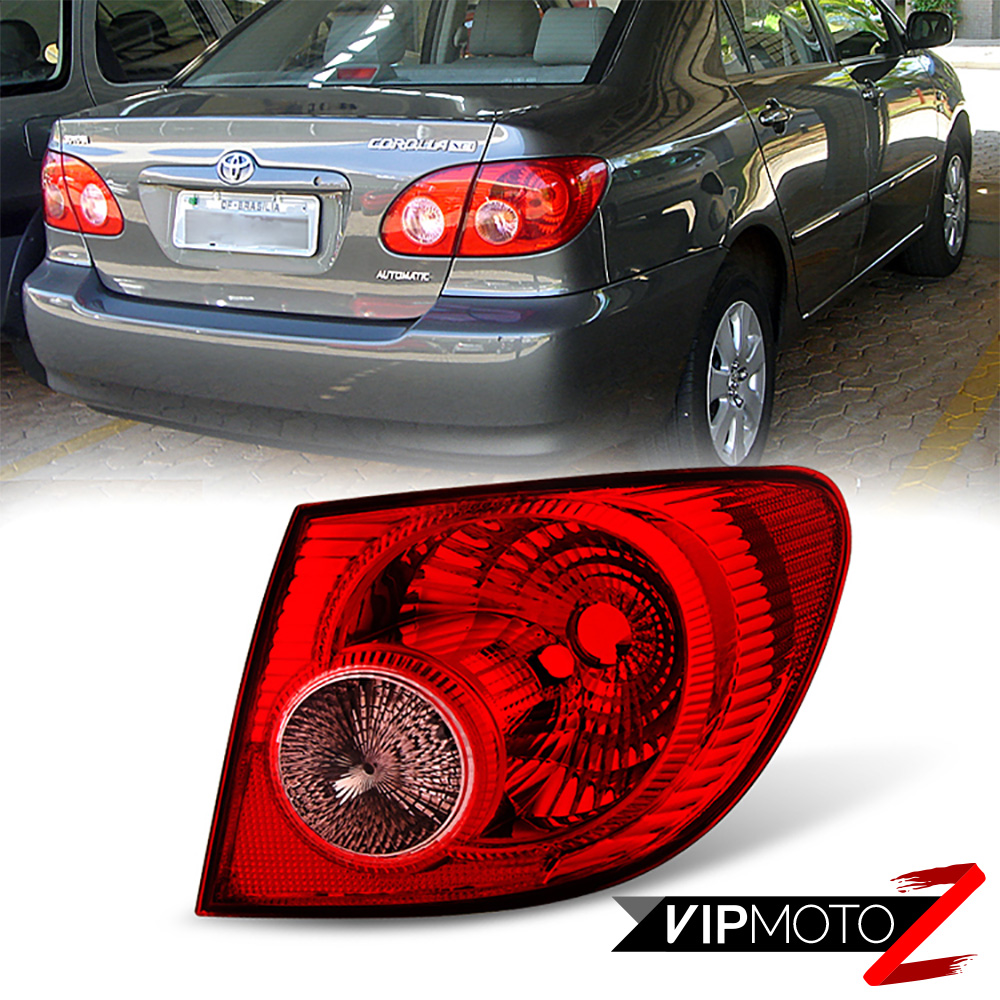 Right Passenger 20032008 Toyota Corolla Rear Brake Signal Tail Light Assembly eBay