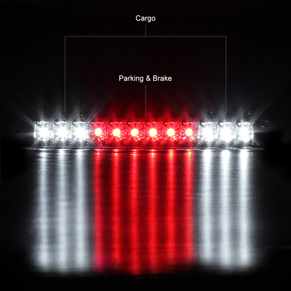 19992016 Ford F250 F350 SuperDuty SD [SMOKE] LED Cargo Cab Third Brake Lights