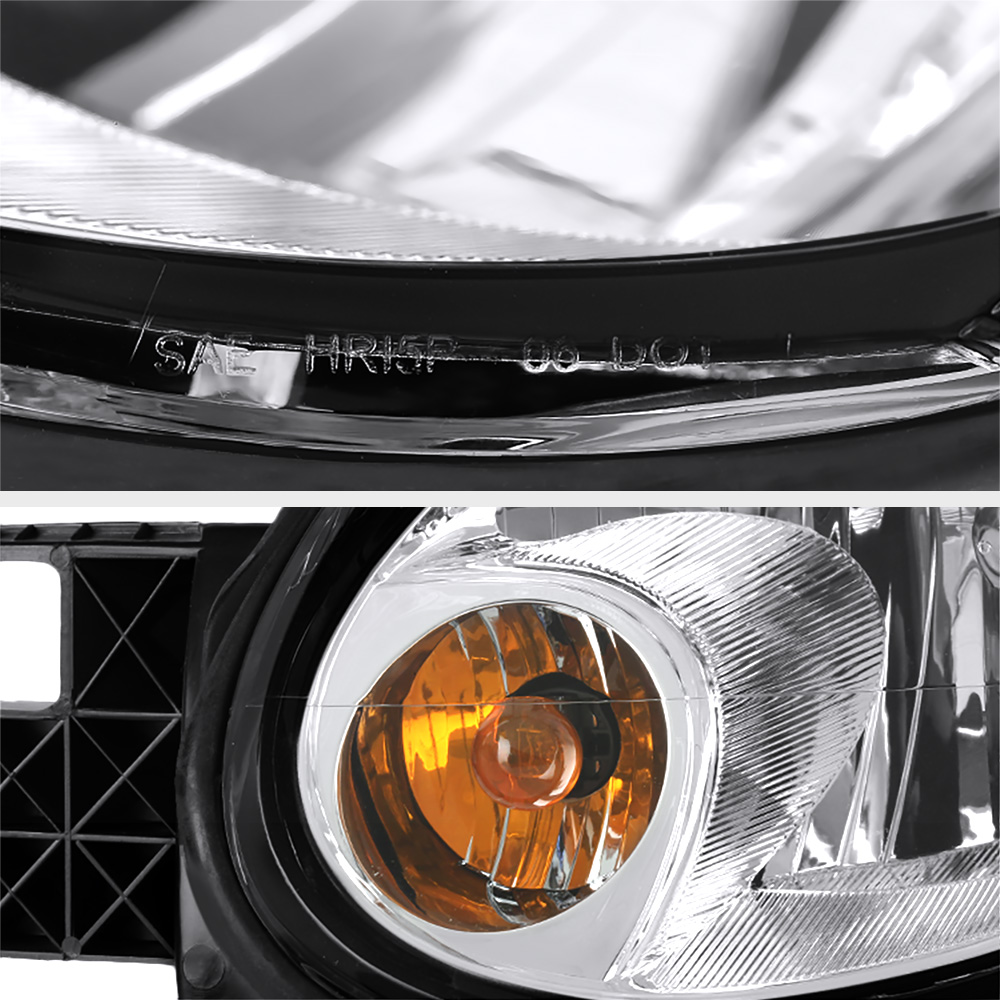 20032005 Dodge Neon RT SXT SRT4 LE SE Black Front Headlight LEFT+RIGHT