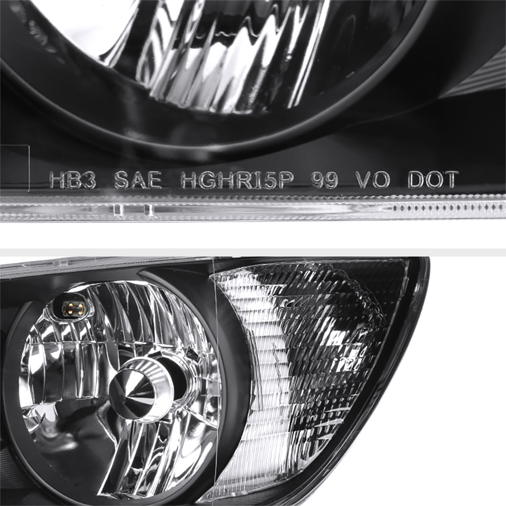 20012005 Lexus IS300 "JDM CRYSTAL BLACK" Front Headlights Headlamps