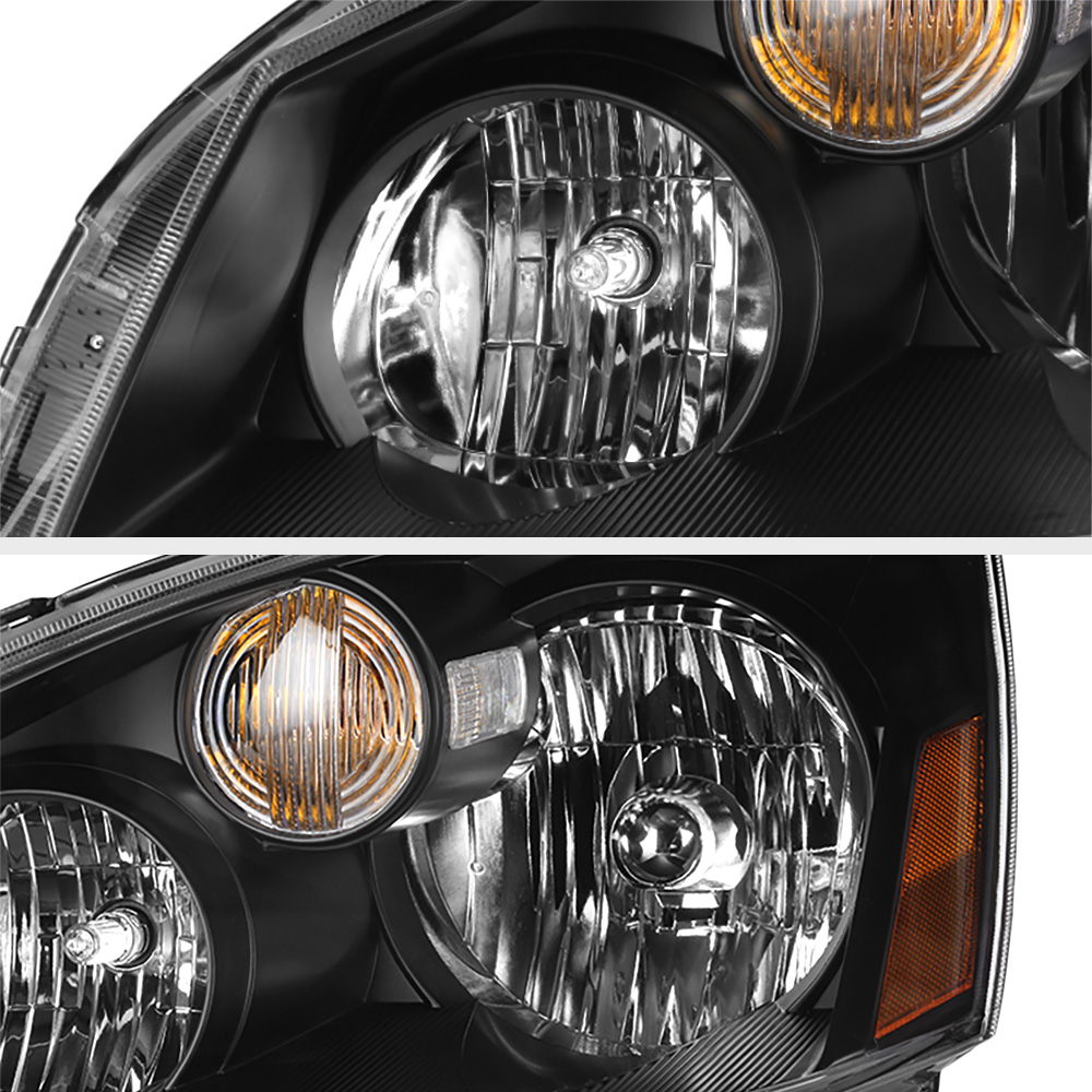 [FACTORY HID XENON] Fit 2005 2006 Nissan Altima Black Headlights