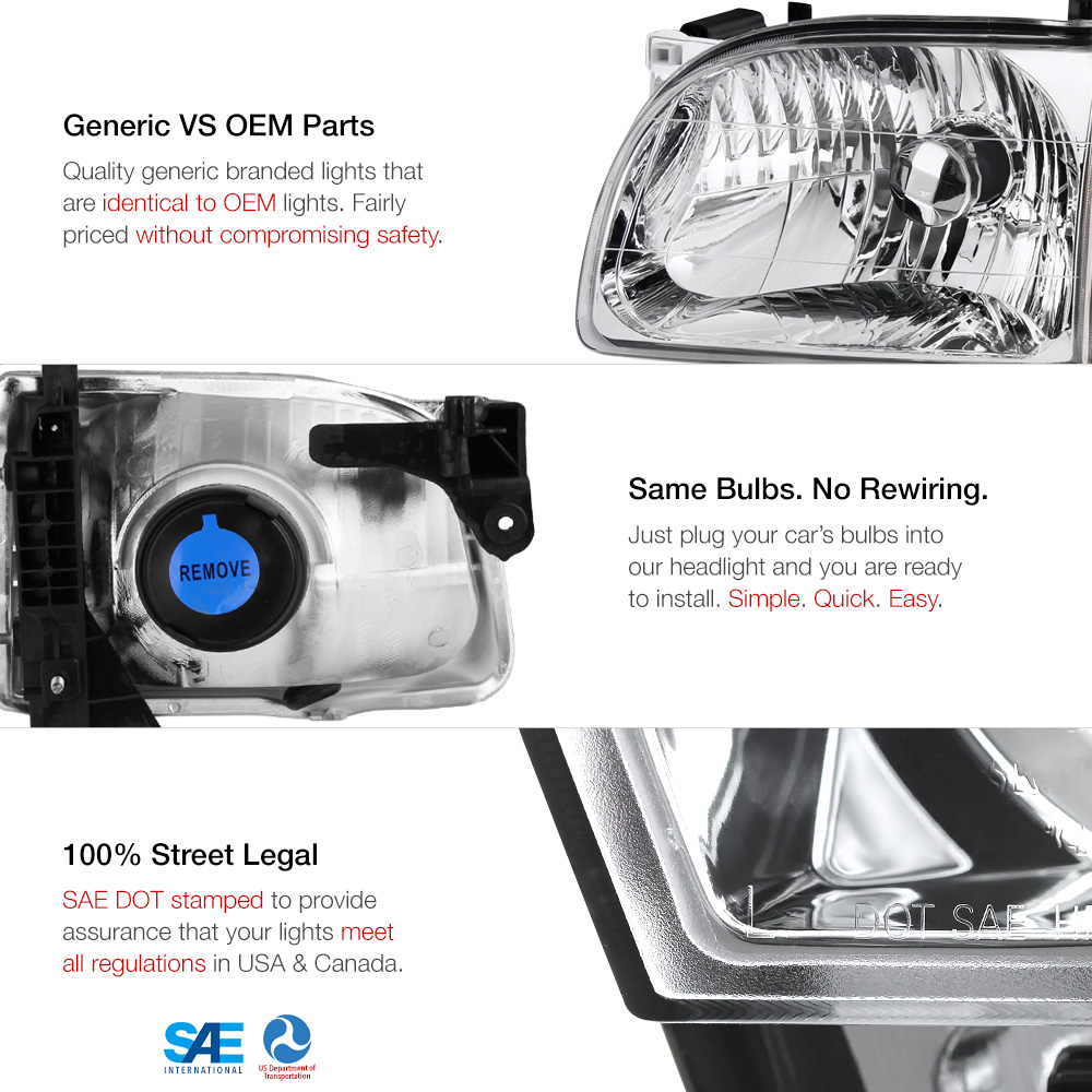 20012004 Toyota Factory Style Replacement Headlight Corner Lamp