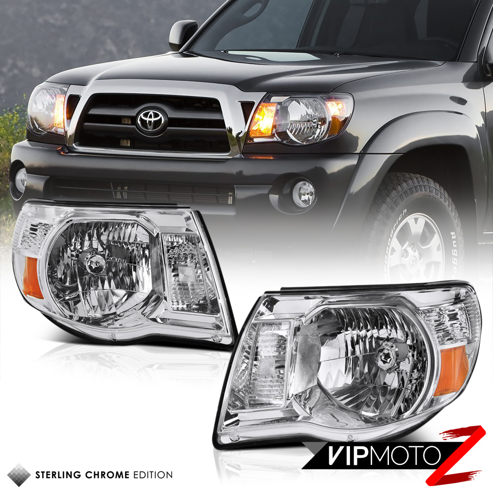 20052011 Toyota "FACTORY STYLE" Crystal Chrome Headlights Left