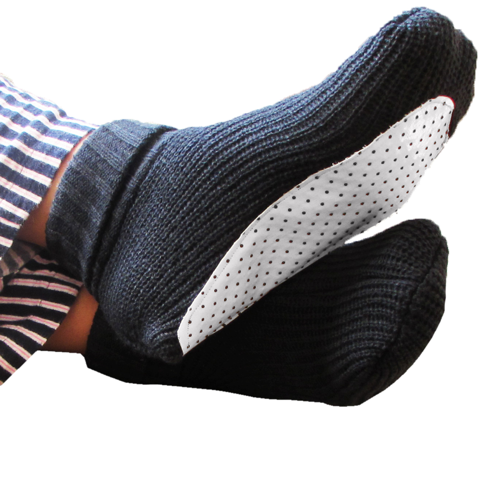 Evelots Medical Diabetic Slippers Sock Double Thread AntiSkid Bottom