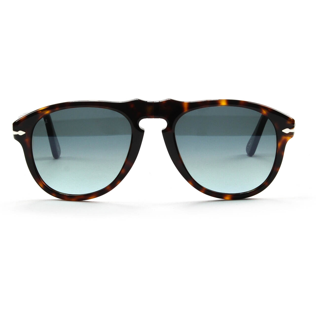 Persol 649 Sunglasses 24/86 Brown Havana Tortoise, Blue Gradient Lens