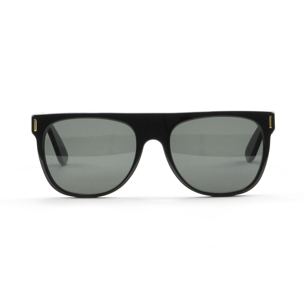 RETROSUPERFUTURE Super Flat Top Sunglasses Black Gold ...
