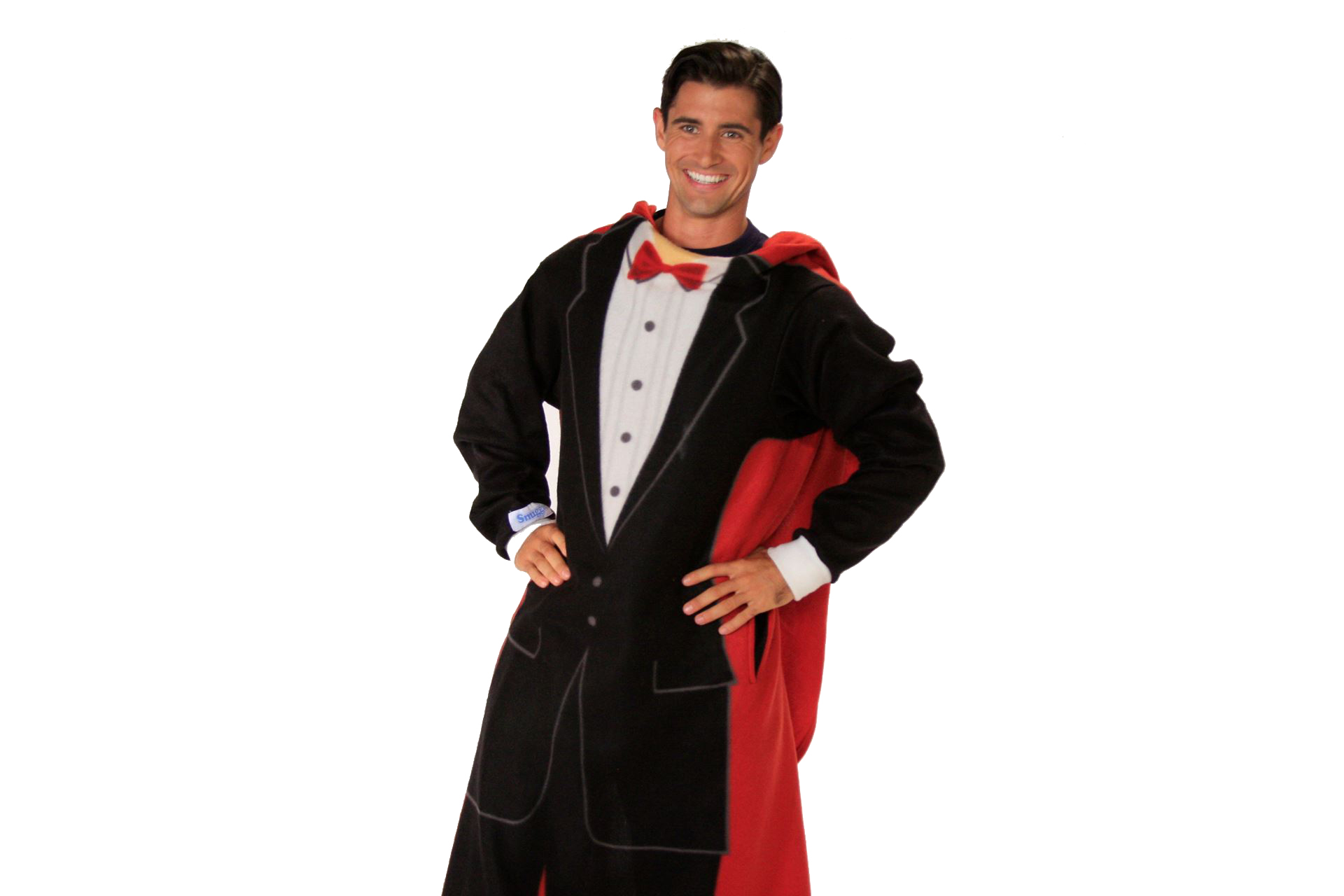 Snuggie Up Heated Fleece Blanket with Sleeves, Male Tuxedo eBay