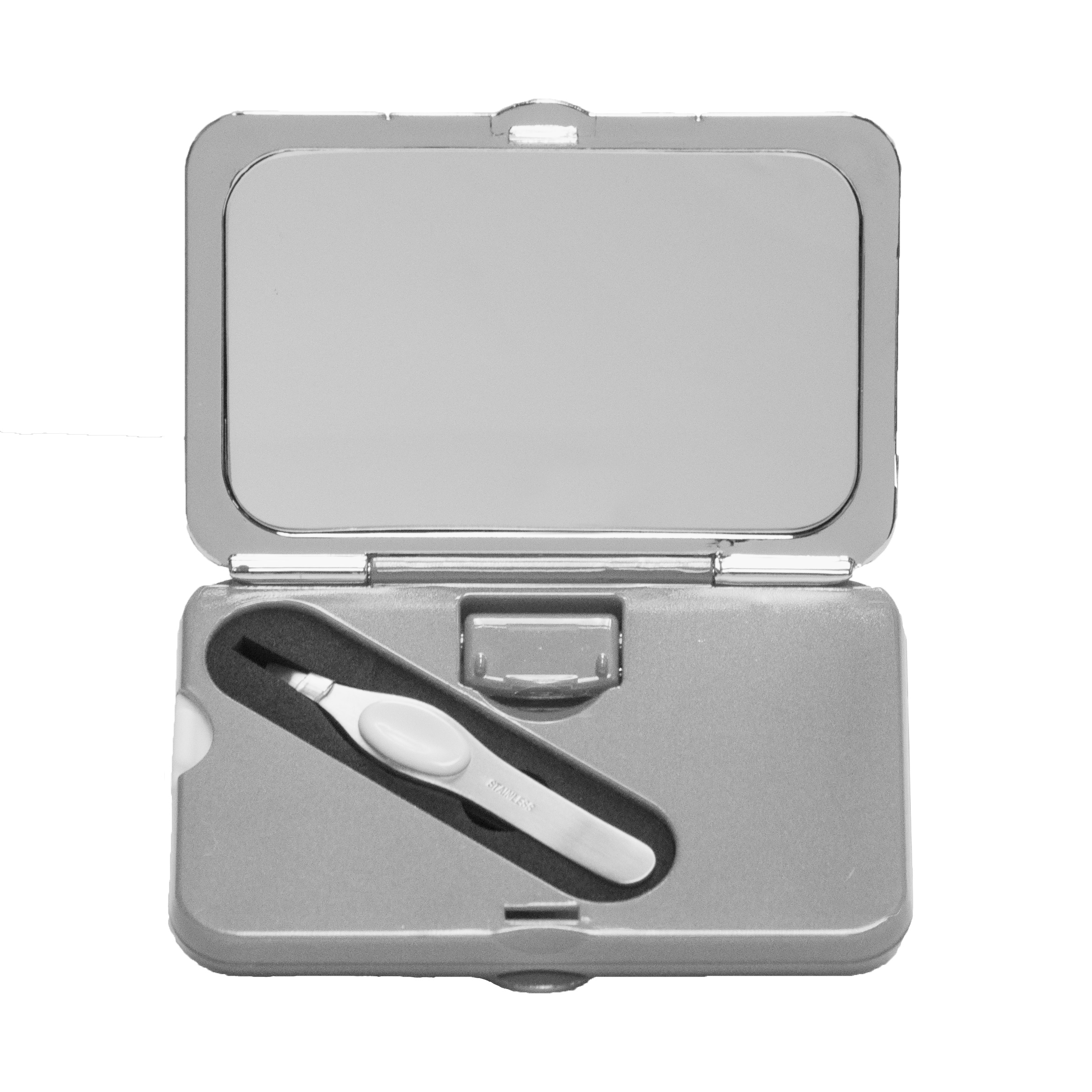 Simply Beauty Smart Compact Mirror with Tweezers Lighted Makeup