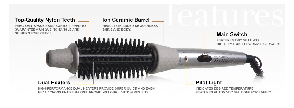 Calista Tools Perfecter Fusion Hair Styler Hot Air Brush