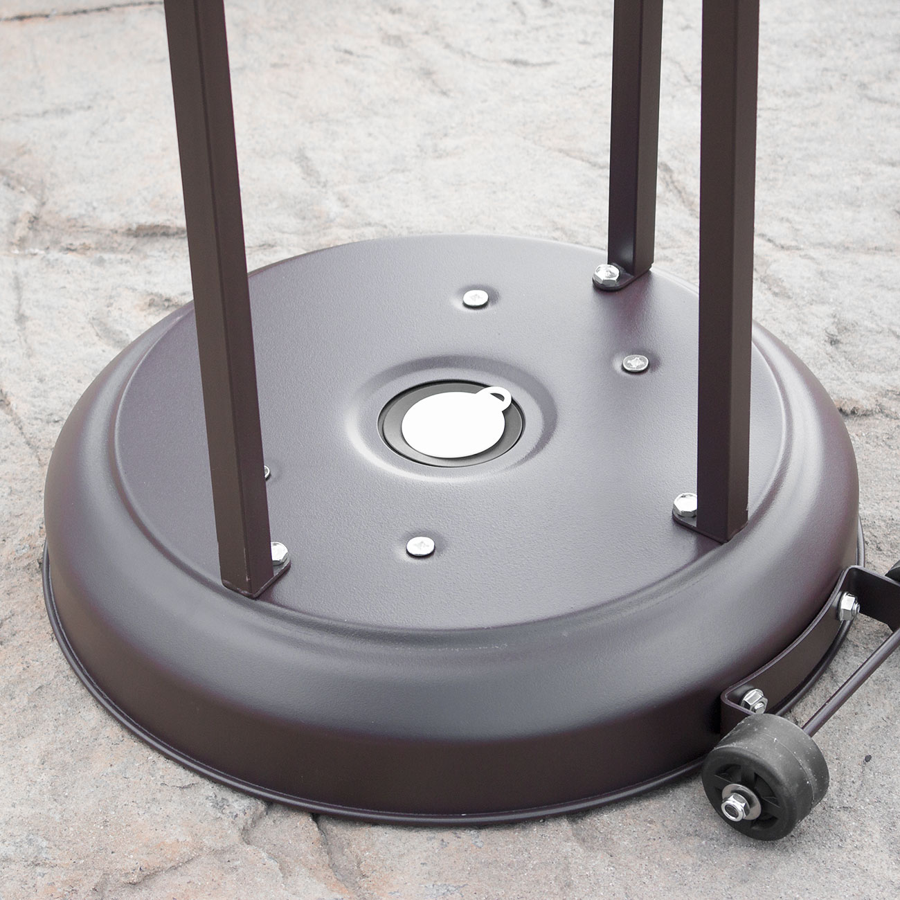 NEW 48,000 BTU Outdoor Patio Heater Propane Standing LP Gas CSA, Steel, w/ Wheel eBay