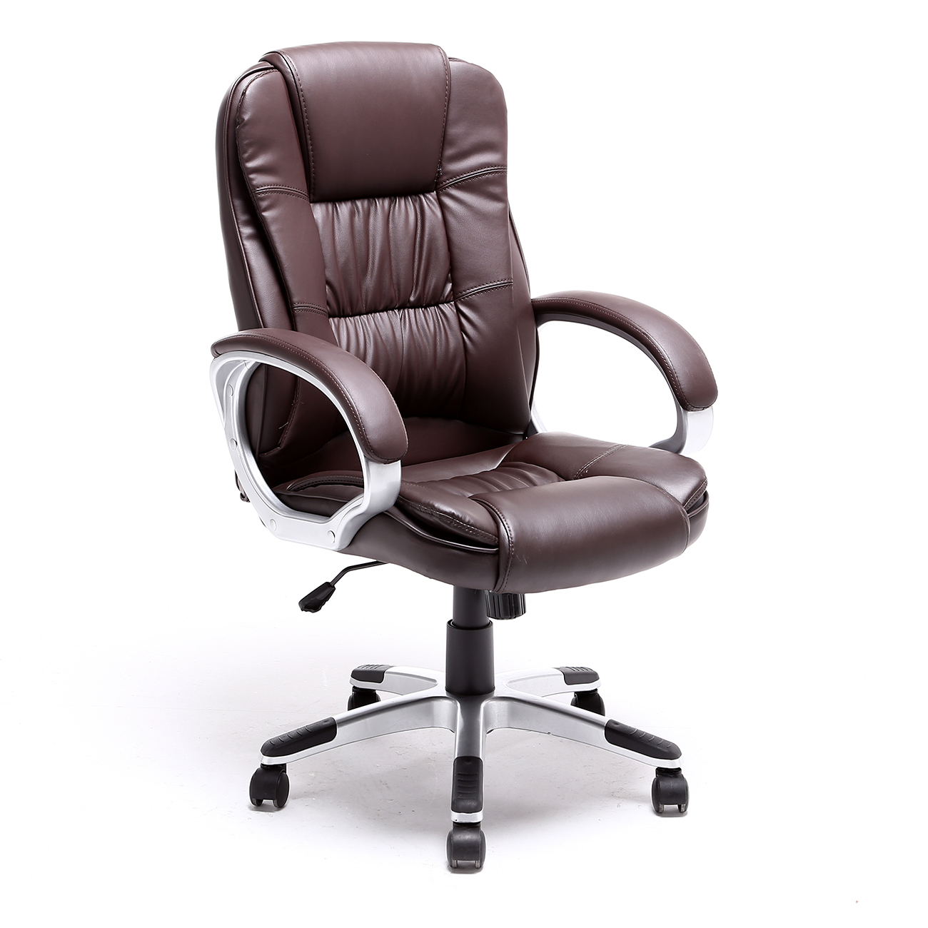 Black Brown White Pu Leather Modern Executive Computer Desk Office - Blackbrownwhitepuleathermodernexecutivecomputer black brown white pu leather modern executive computer desk office - blackbrownwhitepuleathermodernexecutivecomputer