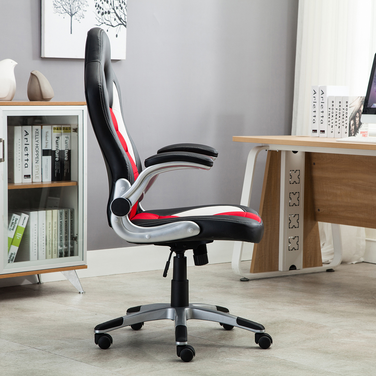 Office Racing Chair Bucket Seat High Back Ergonomic Gaming Computer
