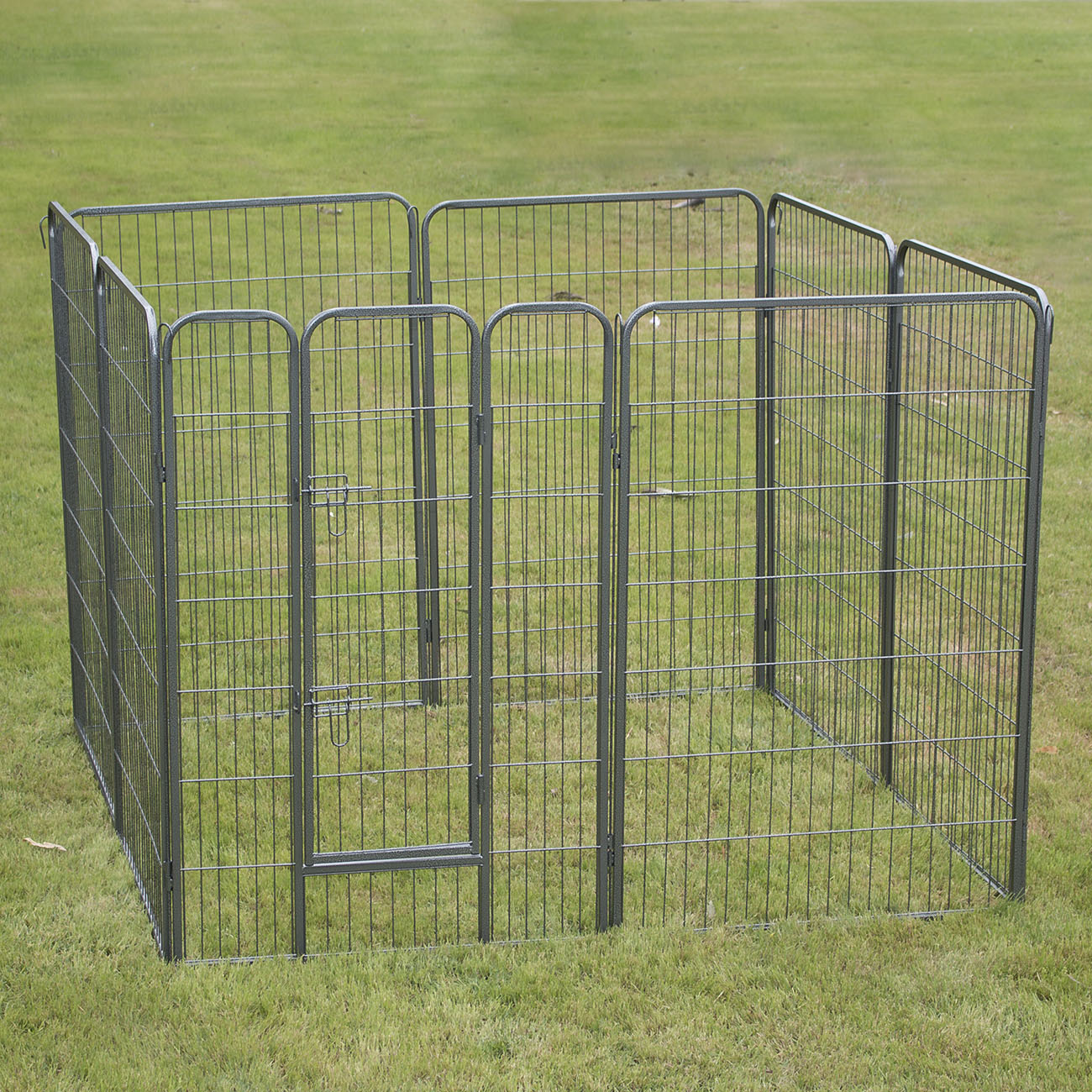 48" Heavy Duty 8 Panel Cage Pet Dog Cat Barrier Fence Exercise PlayPen Kennel eBay