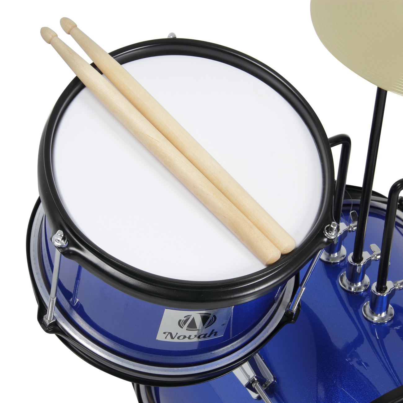 3pcs Junior Kids Children Drum Set Kit Sticks Throne Cymbal Bass Snare