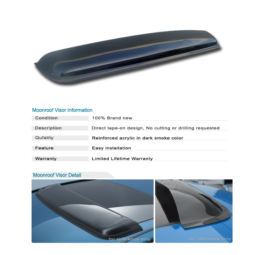 Fit BMW 7Series/X5/X6 Moonroof Sunroof Visor Wind Deflector Roof Top