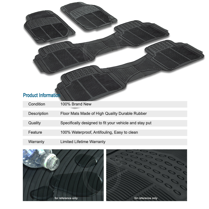 Toyota Sienna 9810 4 Pcs All Weather Rubber Front + Rear Water Proof