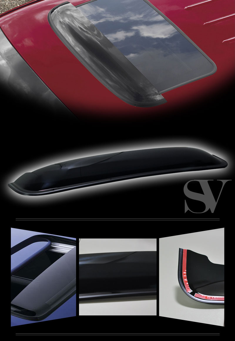 9607 Dodge Caravan Window Vent Shade Visor + 42" Top Moonroof Sun Roof Combo eBay