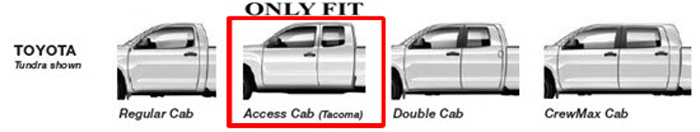 Window Visors Rain Guard Fit 95 96 97 98 99 00 01 02 03 04 TOYOTA TACOMA EXT CAB