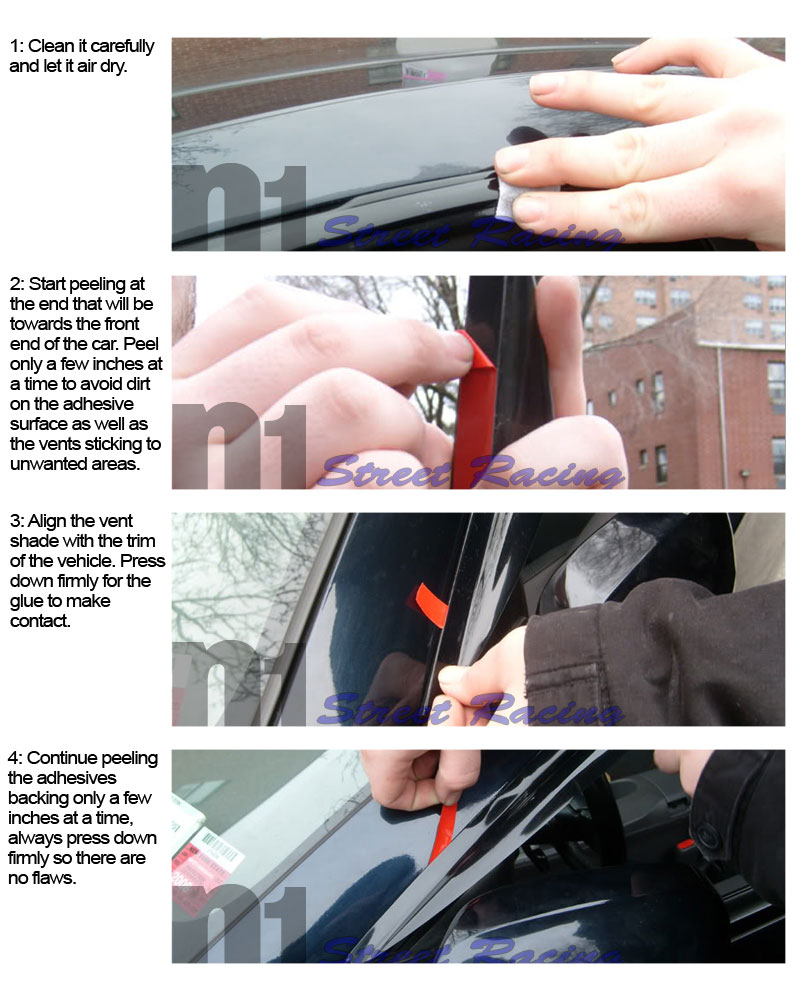Window Visors Rain Guard Fit 95 96 97 98 99 00 01 02 03 04 TOYOTA TACOMA EXT CAB
