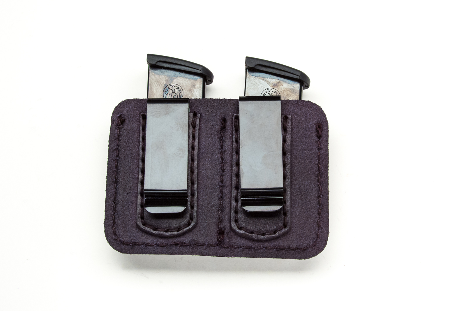 Talon Double 9mm Magazine Holder With Clip Black - Talon Holsters
