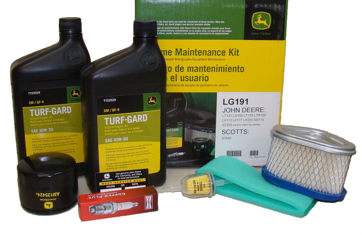 John Deere LT133, LT150, LT155, LX255, S1642, LX173 Home Maintenance