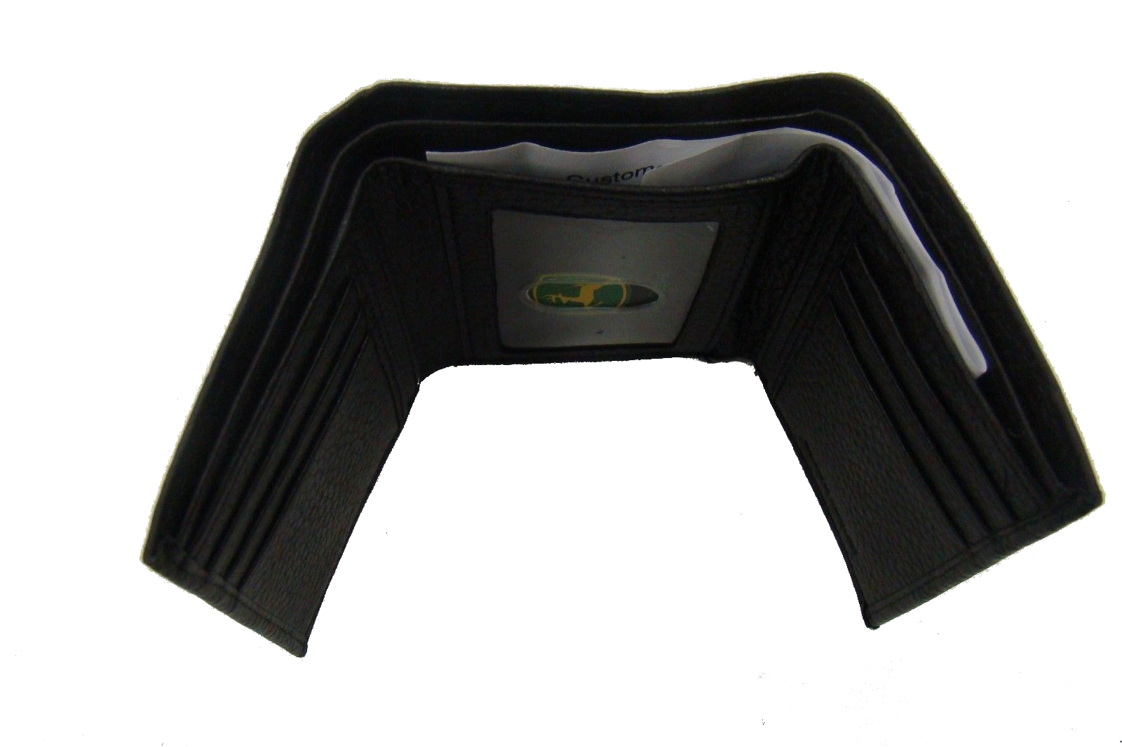 Men/'s John Deere Black or Brown Leather Trifold Wallet