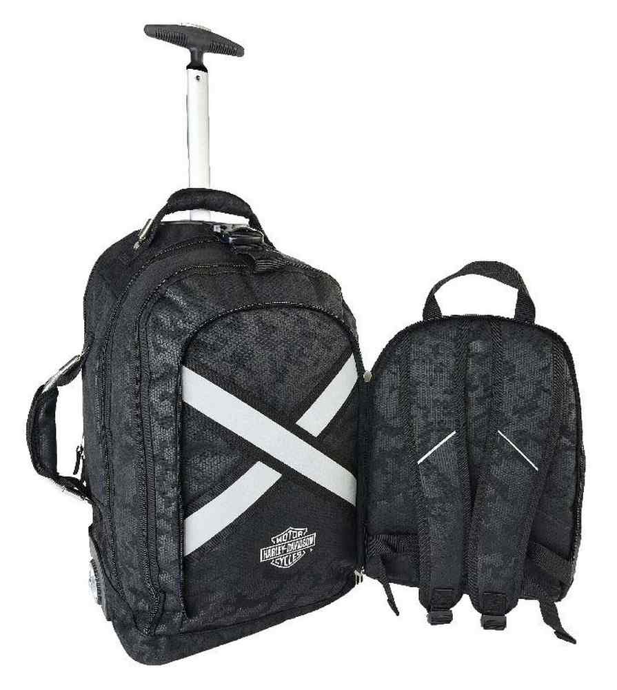 HarleyDavidson Xtreme Collection Wheeling Backpack, Black Night